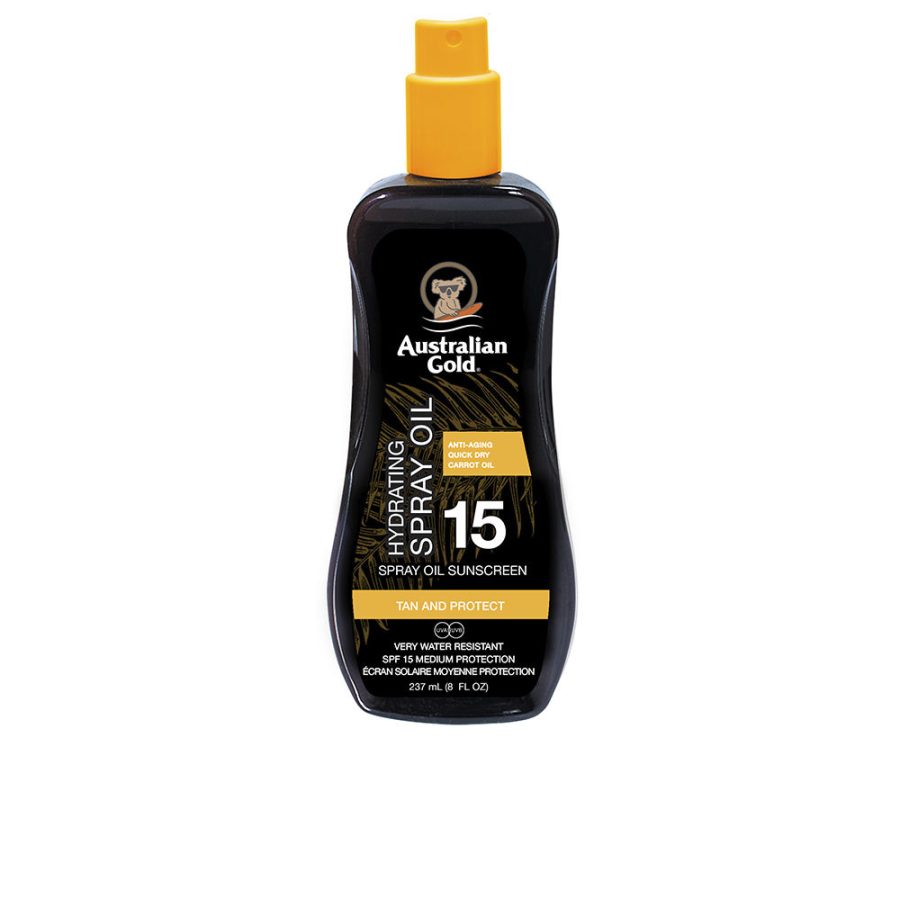 Australian gold SUNSCREEN SPF15 spray oil hydrating formula 237 ml