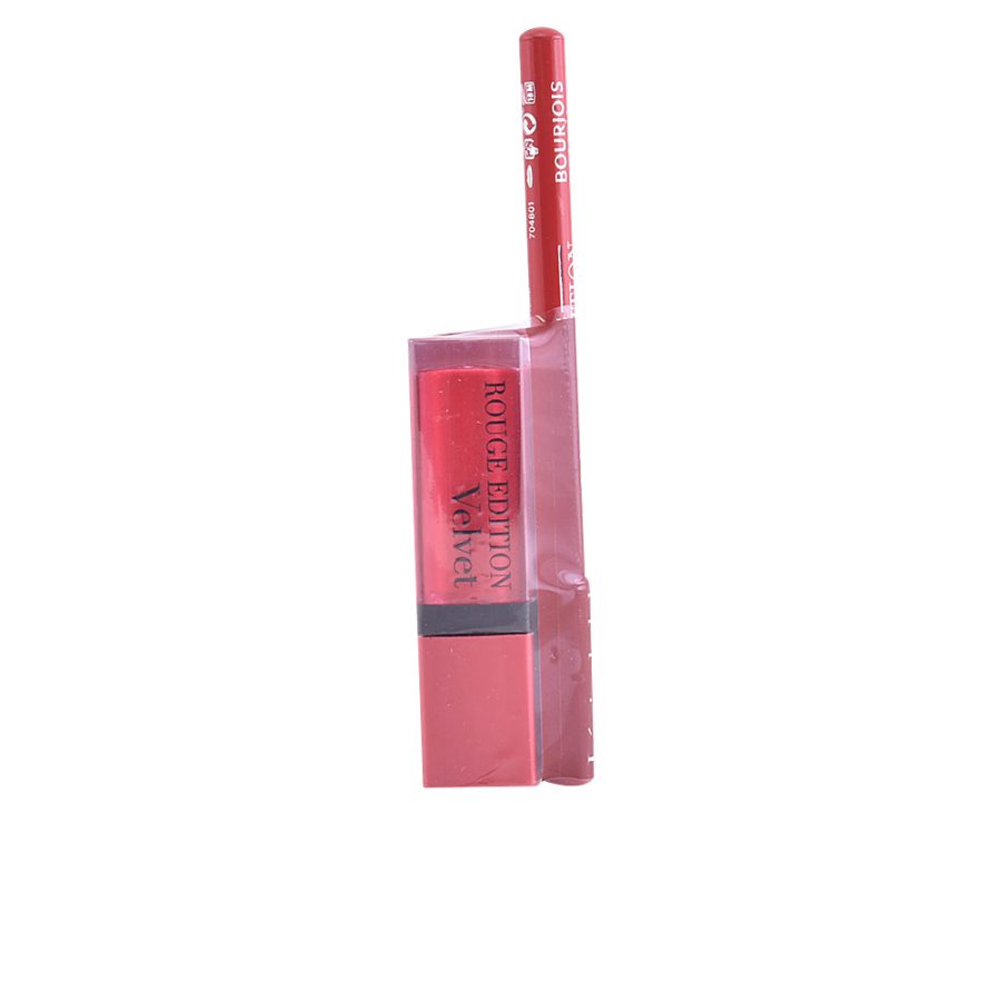 Bourjois ROUGE EDITION VELVET lipstick #13+contour lipliner #6