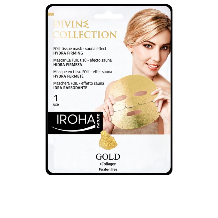 Iroha GOLD tissue hydra-firming face mask 1 use