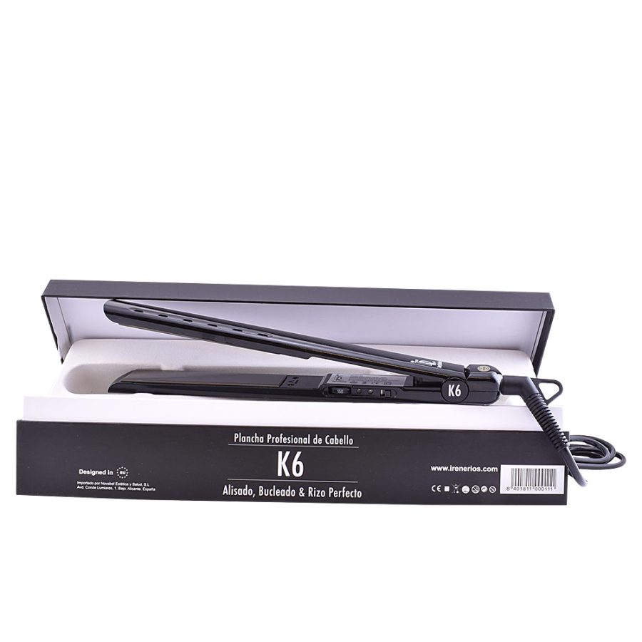 Irene rios K6 plancha para el cabello #negra 1 u