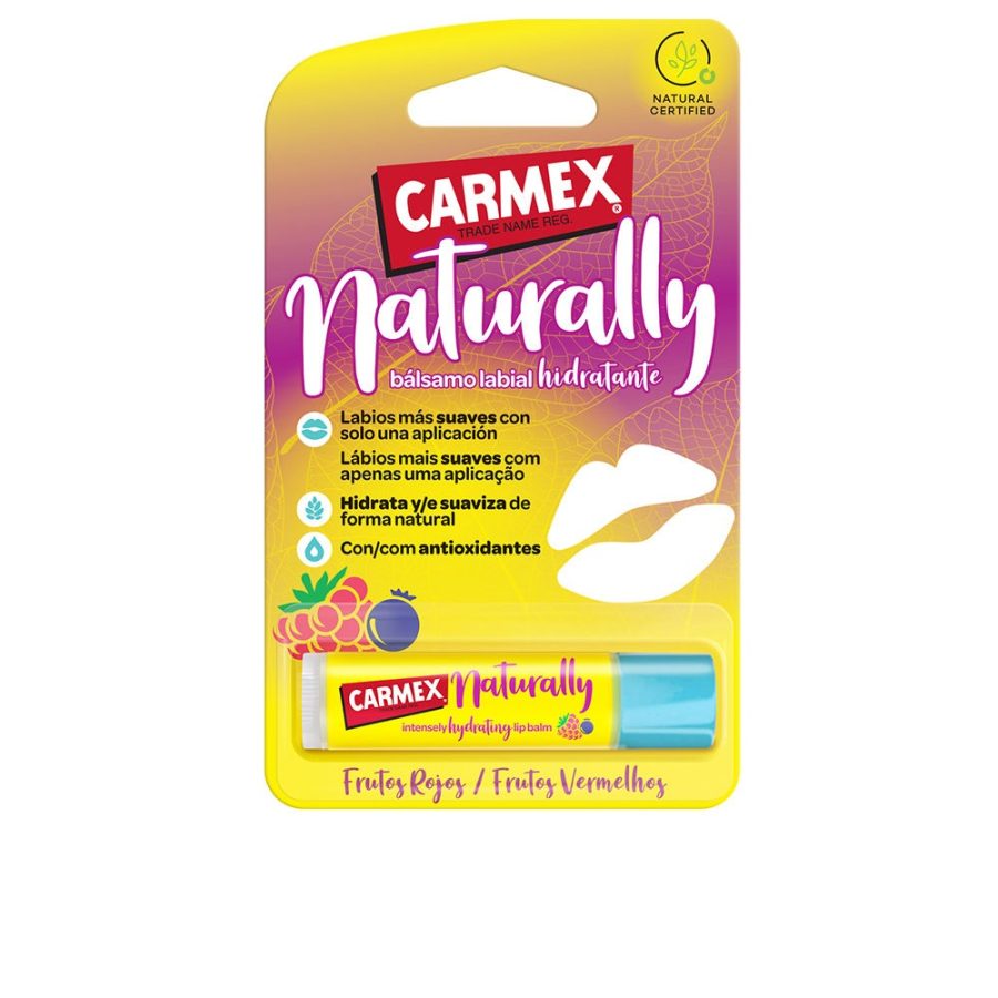 Carmex NATURALLY moisturizing lip balm stick