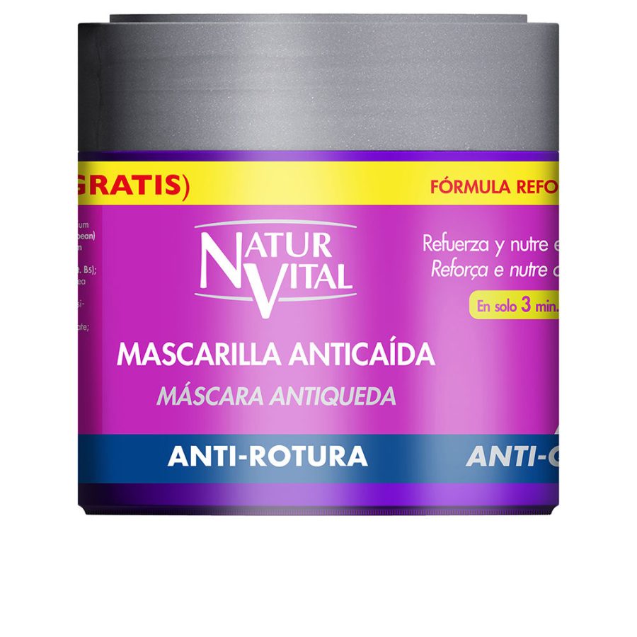 Natur vital MASCARILLA ANTICAÍDA tratamiento capilar antirotura 500 ml