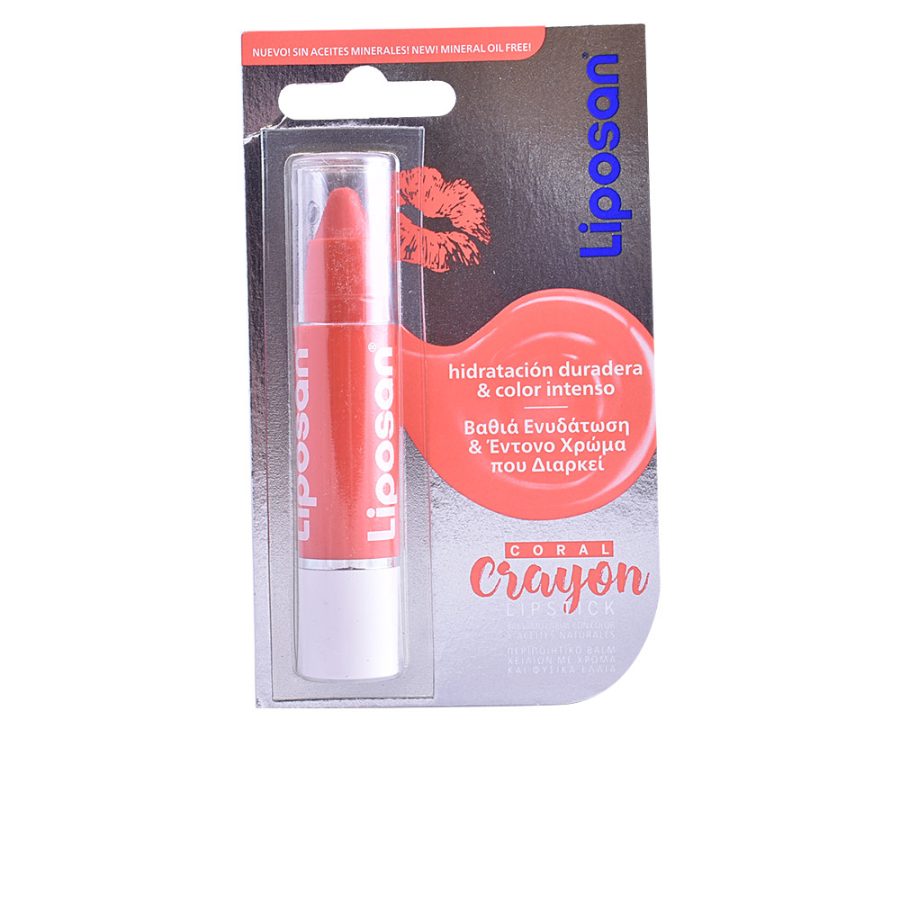 LIPOSAN CRAYON hidratación & color intenso #hot coral