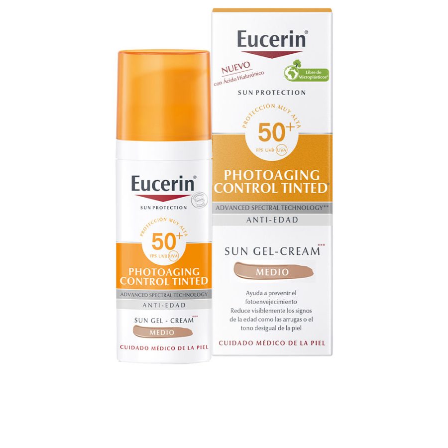 Eucerin ZONBESCHERMING FOTOAGING CC crème SPF50+ #medium 50 ml