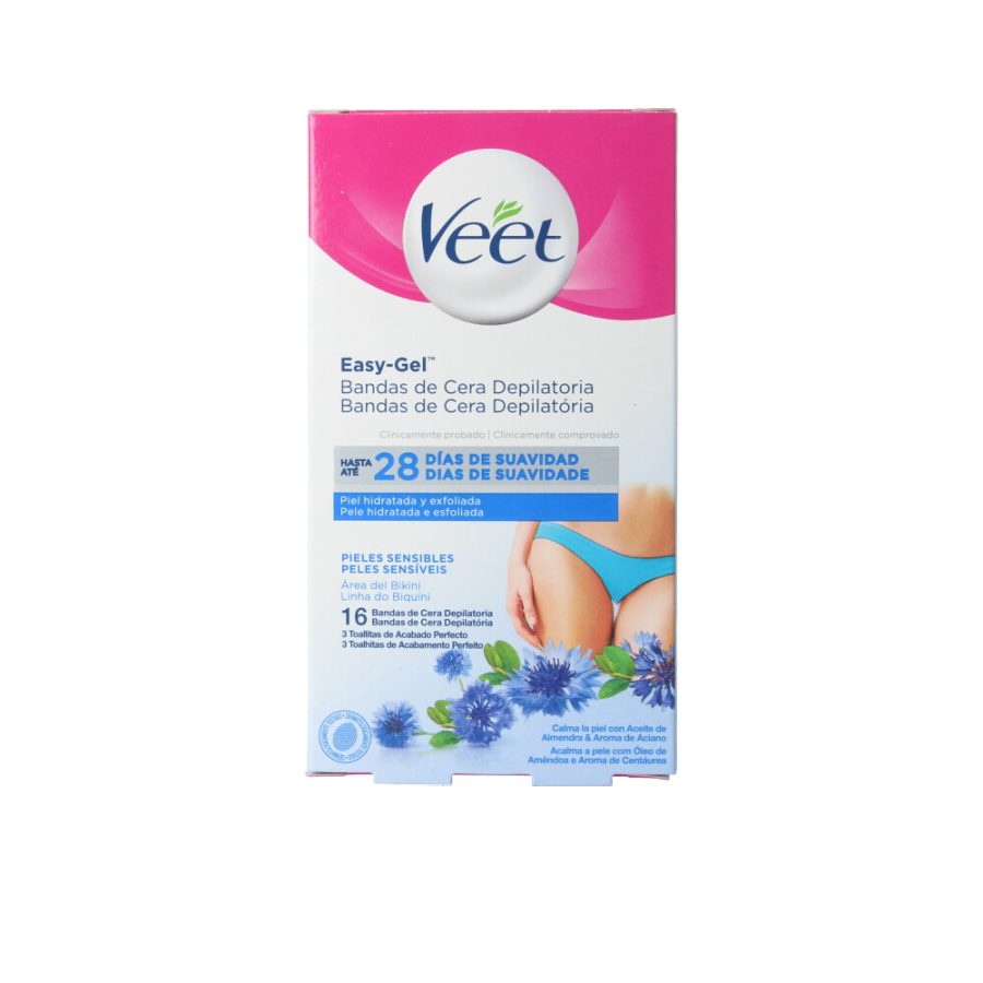 Veet BANDAS DE CERA bikini piel sensible 16 u