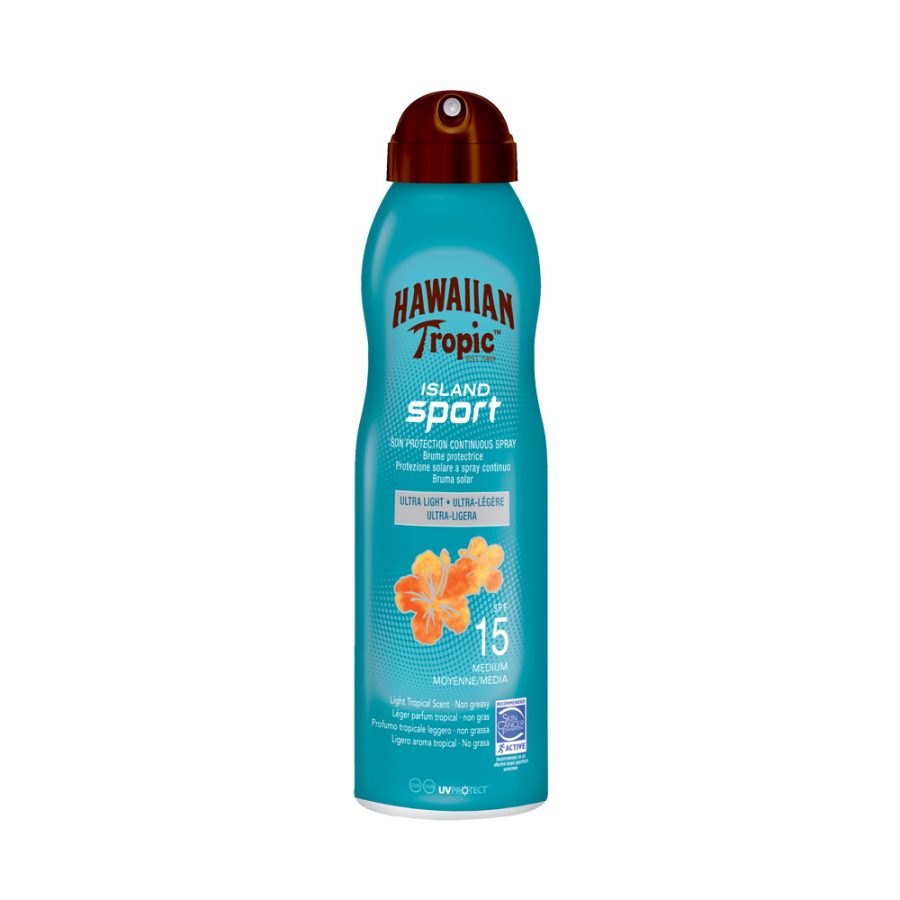 Hawaiian tropic ISLAND SPORT ultra-light SPF15 spray 220 ml