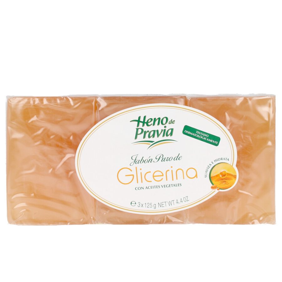 Heno de pravia GLYCERINE pure soap pack x 125 gr