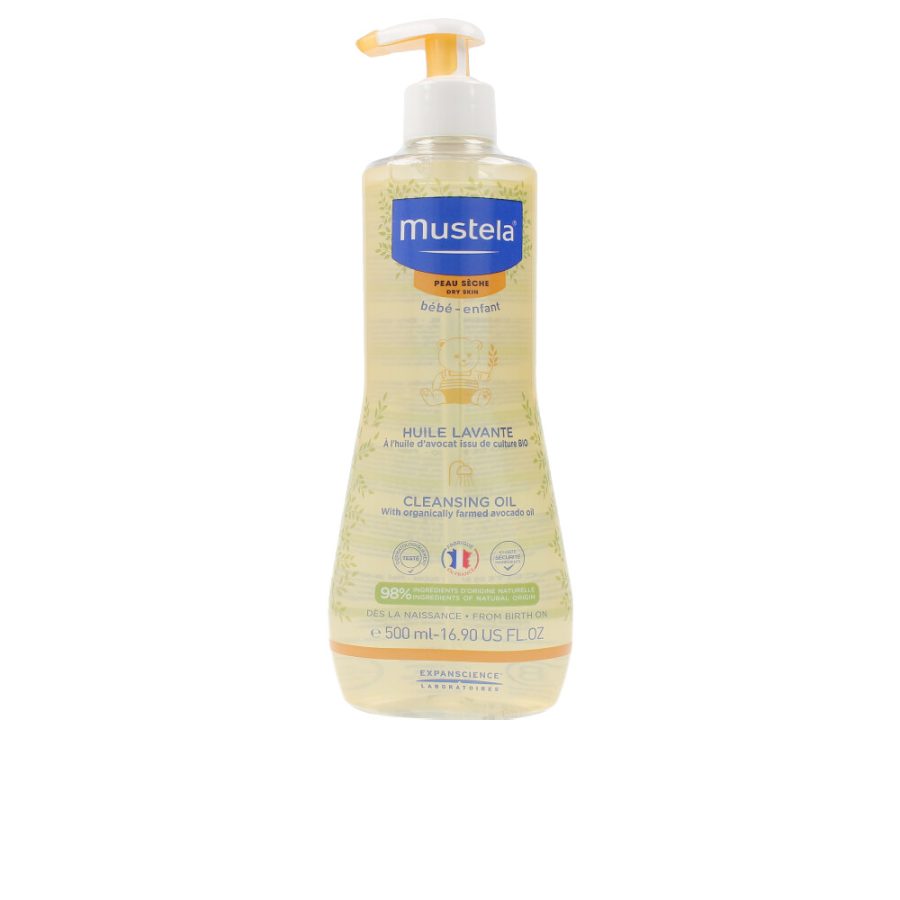 Mustela BÉBÉ-NIÑO reinigingsolie voor de droge huid 500 ml