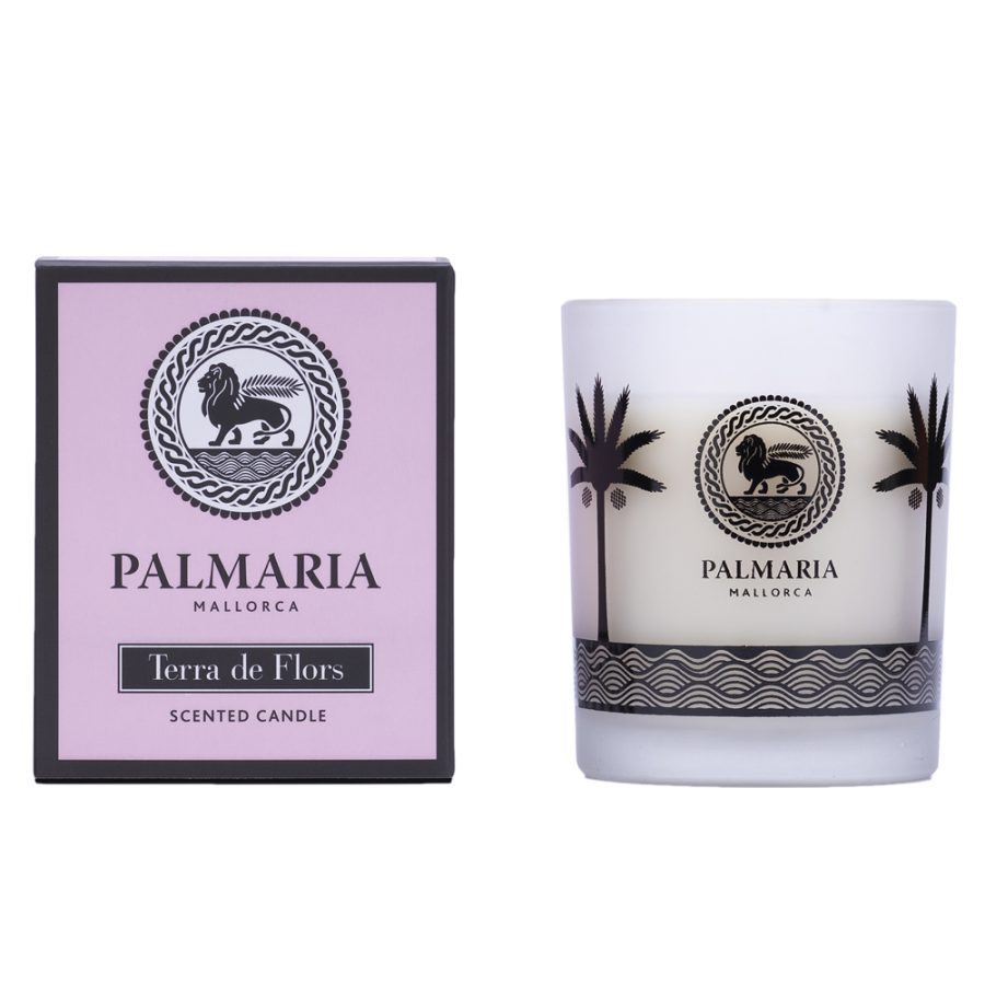 Palmaria TERRA DE FLORS vaso vela 130 gr