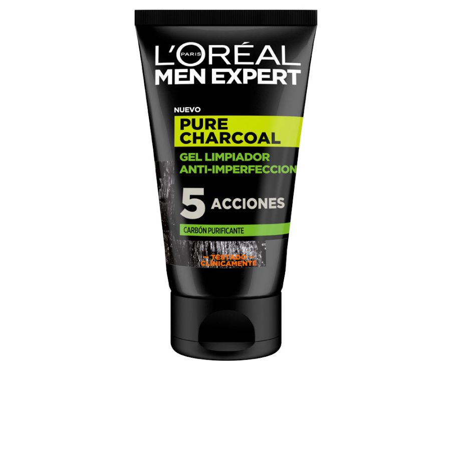 L'orÉal paris MEN EXPERT pure charcoal gel limpiador purificante 100 ml