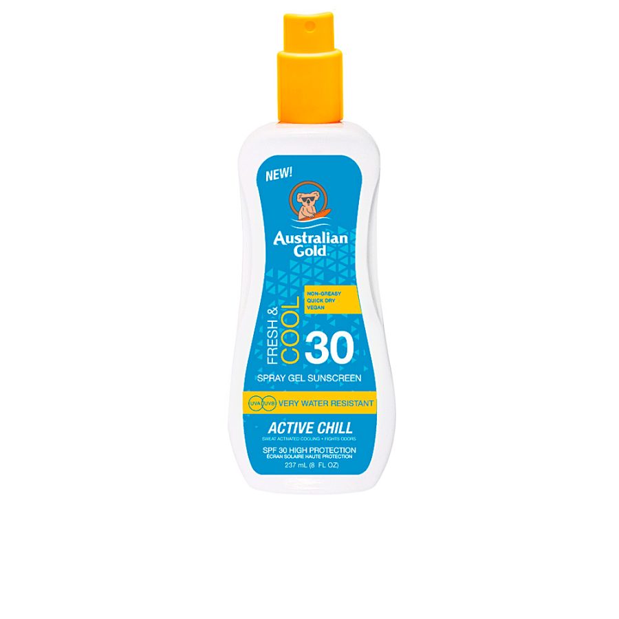 Australian gold SUNSCREEN SPF30 X-TREME SPORT spray gel active 237 ml