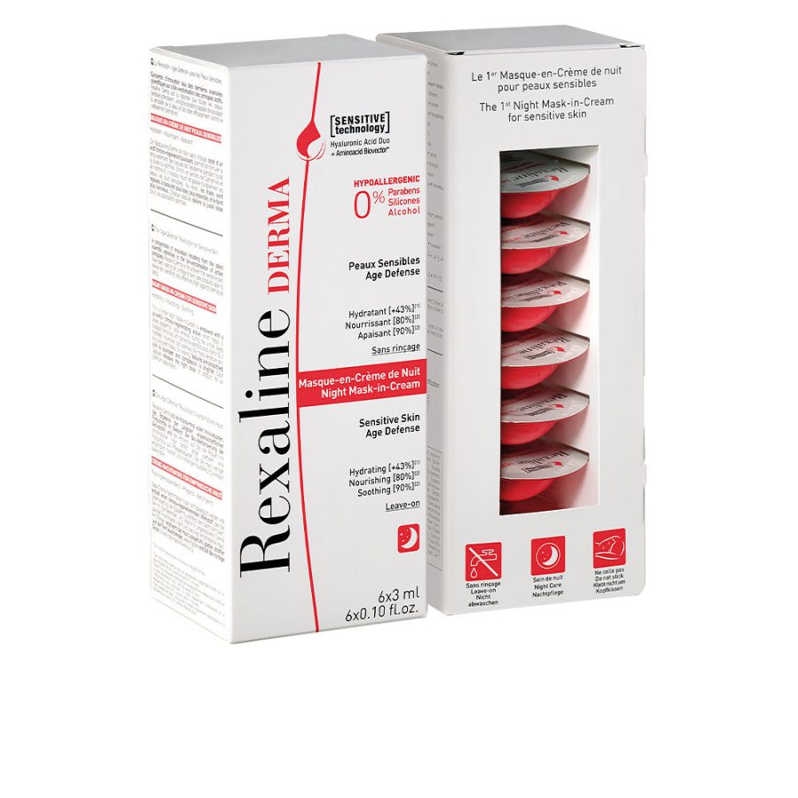 Rexaline DERMA night mask-in-cream 6 x 3