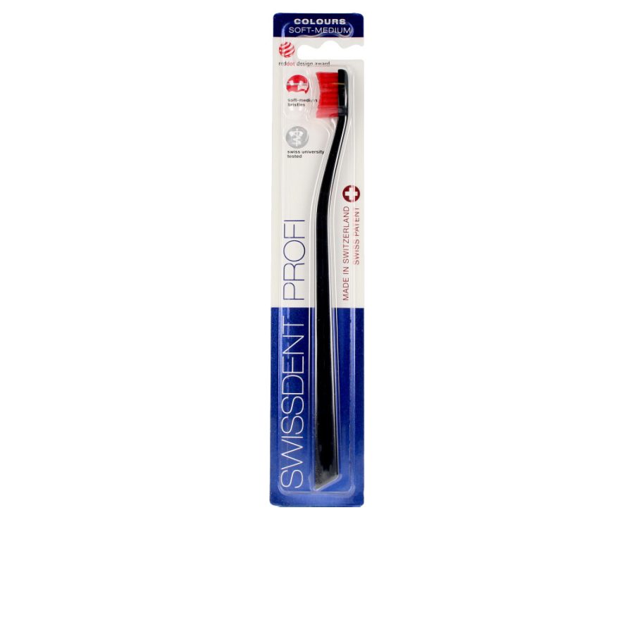 Swissdent COLOURS CLASSIC toothbrush #black&red 1 u