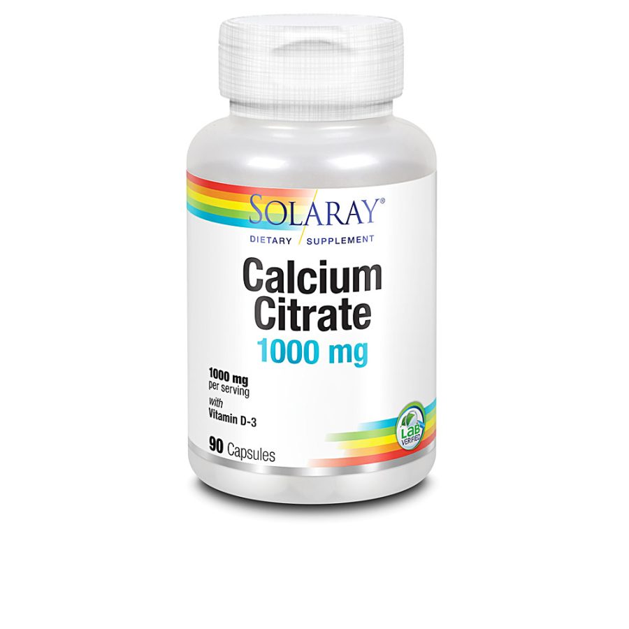 Solaray CALCIUM w/D3 CITRATE 1000 mg - 90 cápsulas