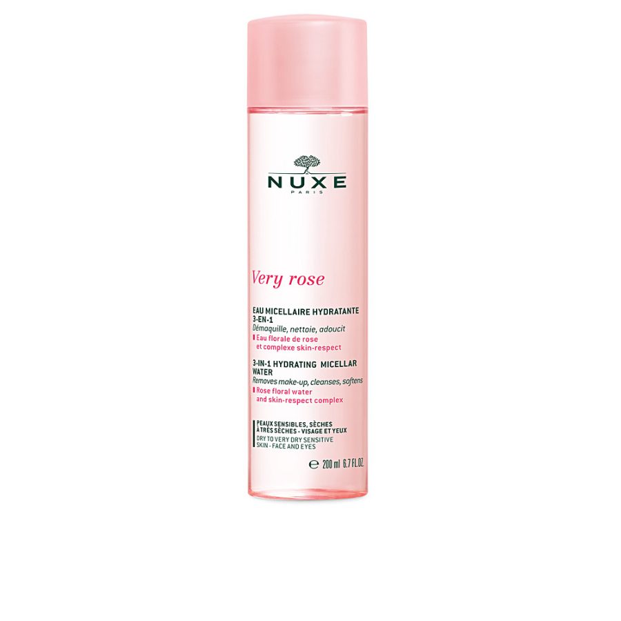 Nuxe VERY ROSE agua micelar hidratante 3en1 piel muy seca 200 ml