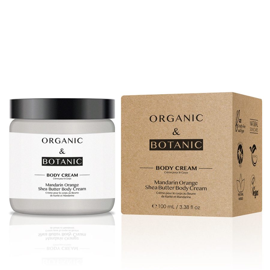 Organic & botanic MANDARIN ORANGE shea butter body cream 100 ml