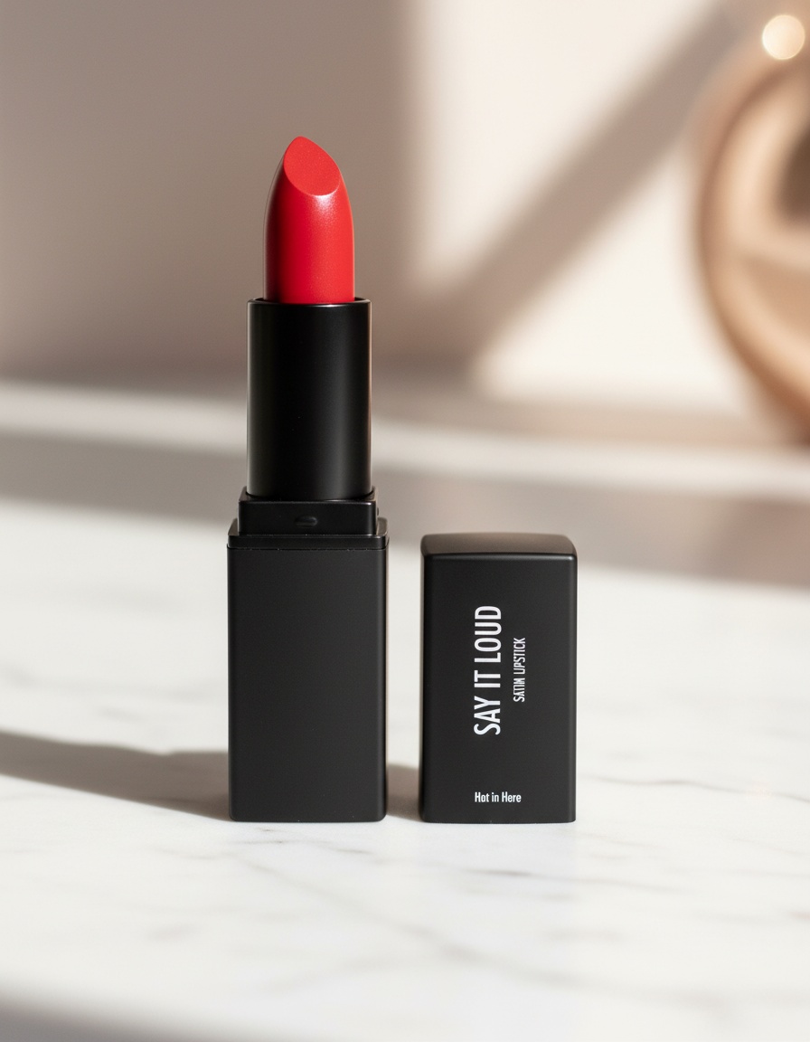 Sleek SAY IT LOUD satin lipstick #Hot in Here 3,23 gr 2 Sleek SAY IT LOUD satin lipstick #Hot in Here 3,23 gr - Image 2