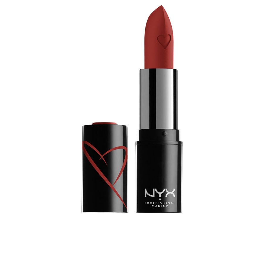 Nyx professional make up SHOUT LOUD satin lipstick #red haute