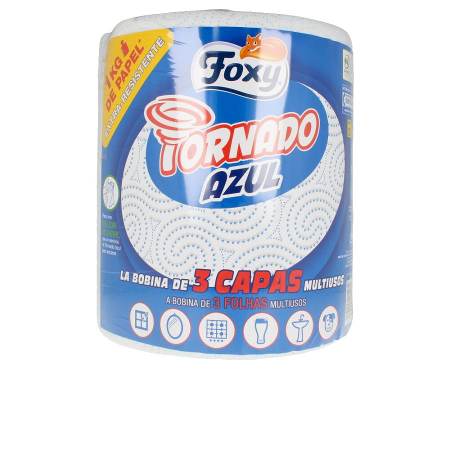 Foxy TORNADO AZUL bobina multiusos 3 capas 1 kg