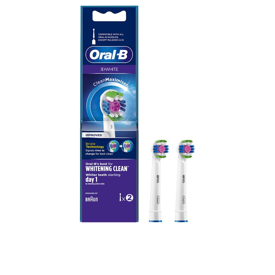 Oral-b 3D WHITE WHITENING CLEAN cabezales 2 pz