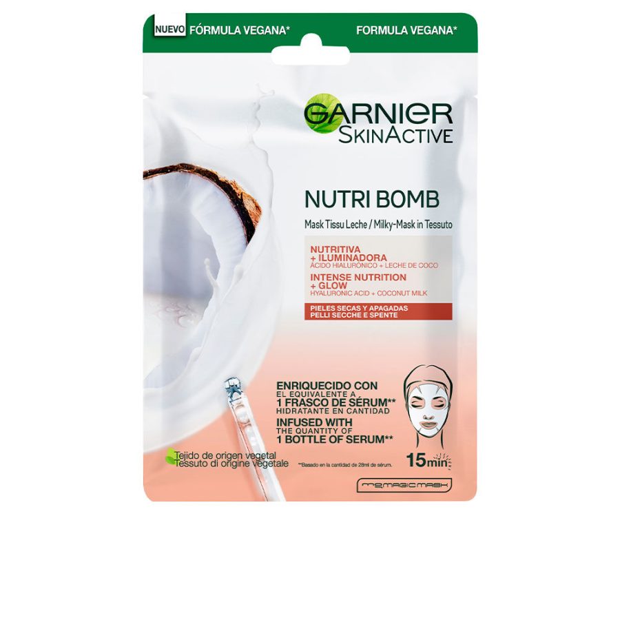 Garnier SKINACTIVE NUTRI BOMB mask facial nutritiva iluminadora 28 gr