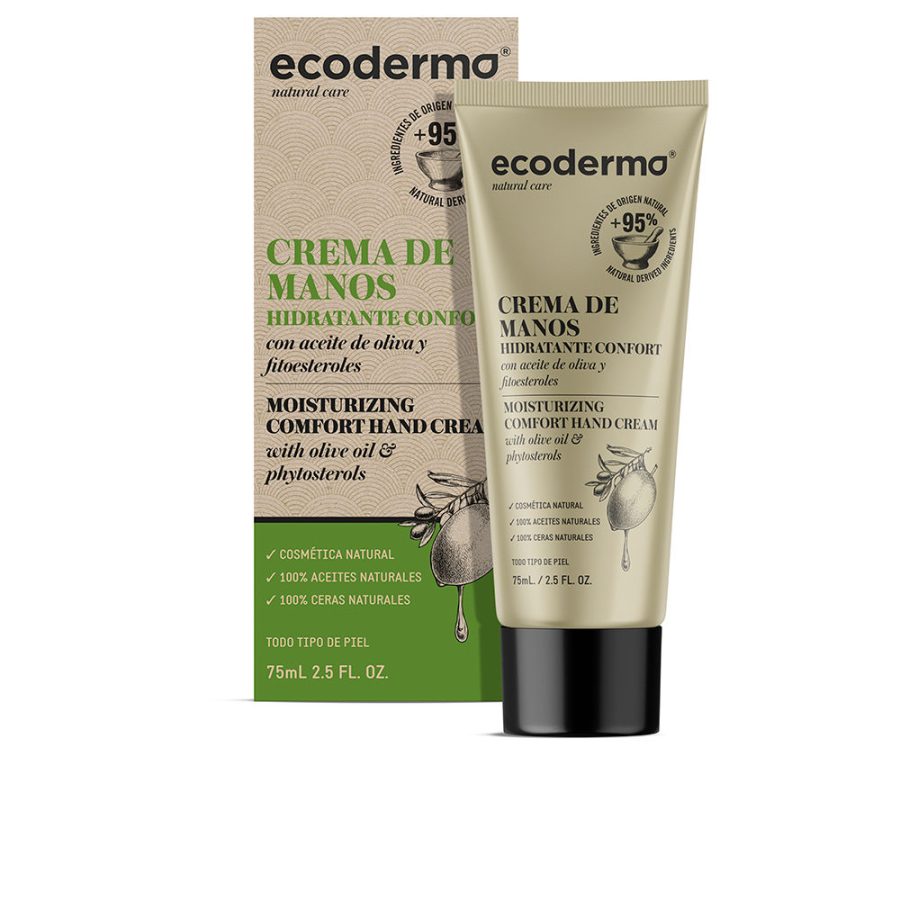 Ecoderma CREMA DE MANOS hidratante confort 75 ml