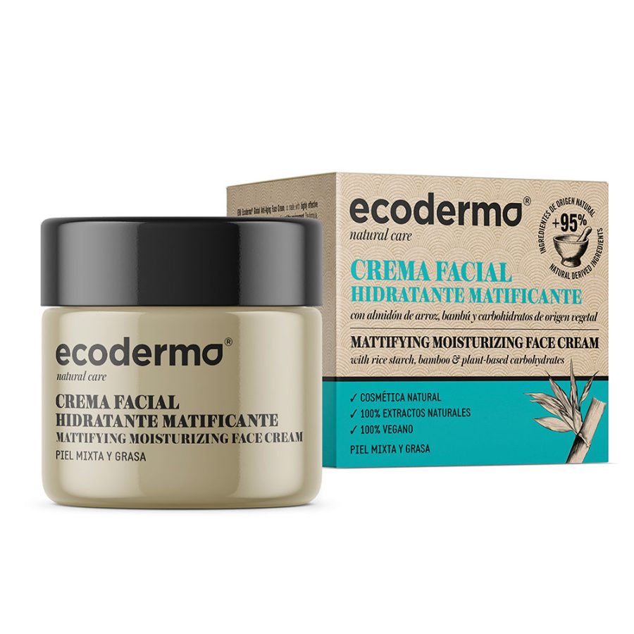 Ecoderma CREMA FACIAL hidratante matificante 50 ml