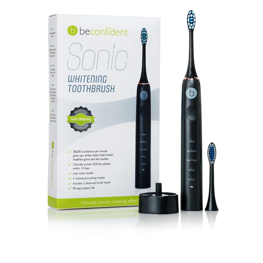 Beconfident SONIC electric whitening toothbrush #black/rose gold 1 stuk