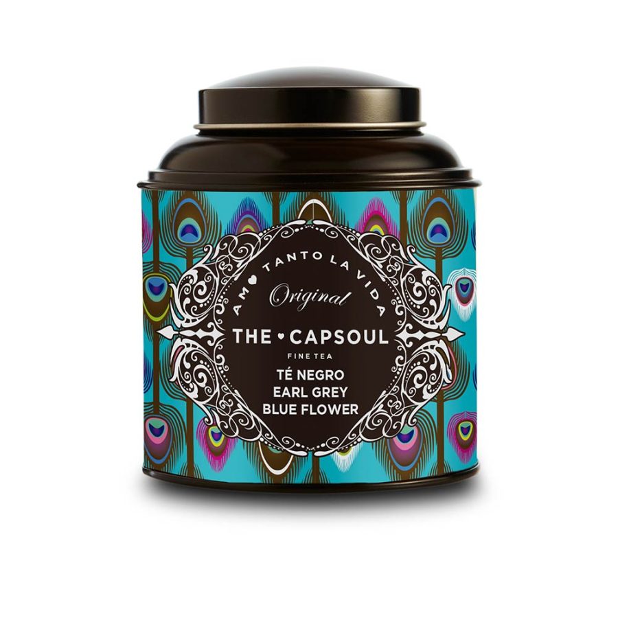 The capsoul TÉ GRANEL negro earl grey blue flower 100 gr