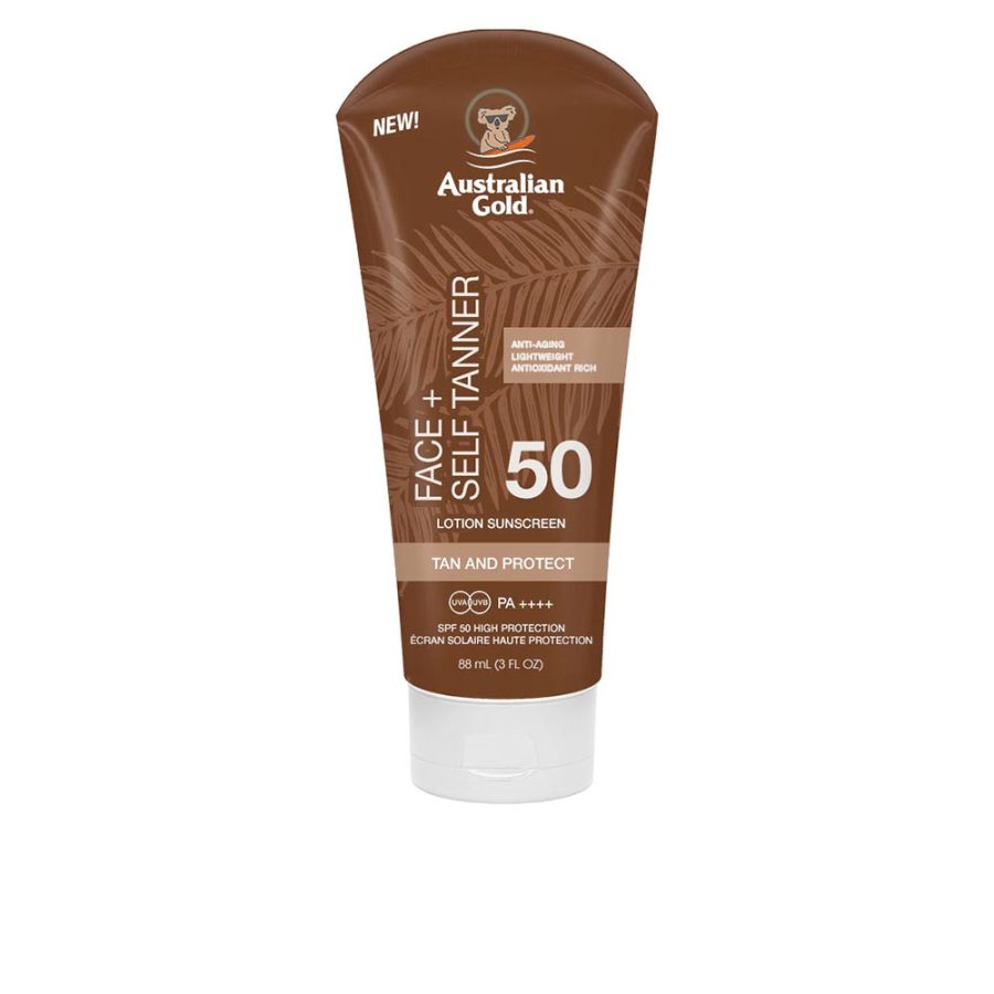 Australian gold FACE SELF TANNER SPF50 sunscreen 88 ml