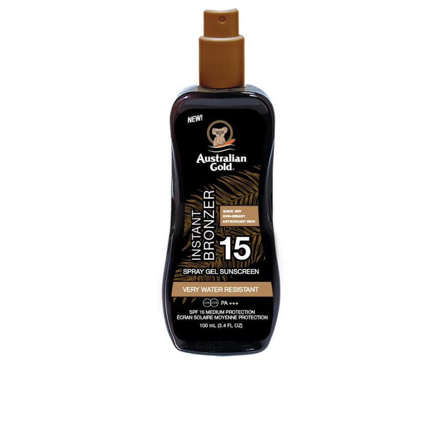 Australian gold SUNSCREEN SPF15 gel with instant bronzer