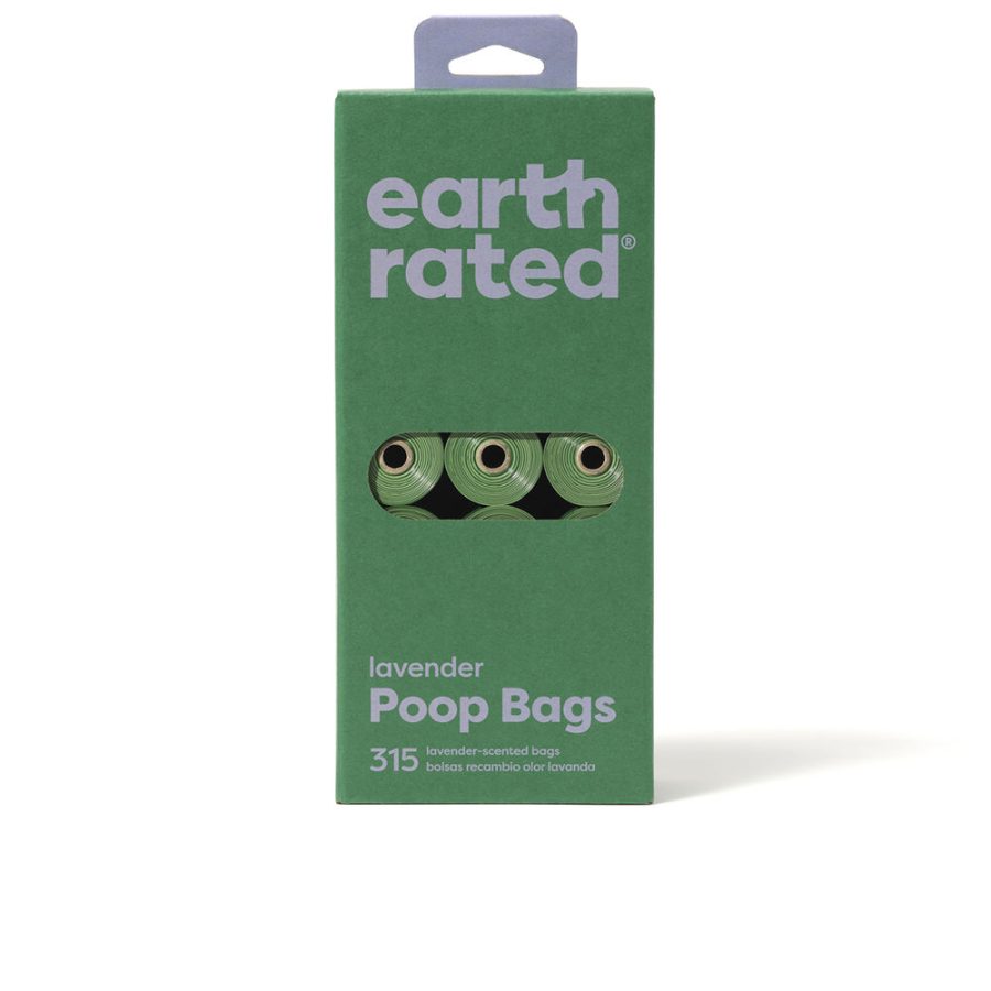 Earth rated ROLLOS BOLSA mascota recambio #lavanda x 15 stuk