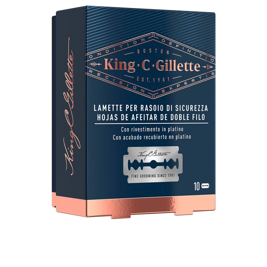 GILLETTE KING double edge replacement blades x 10 u