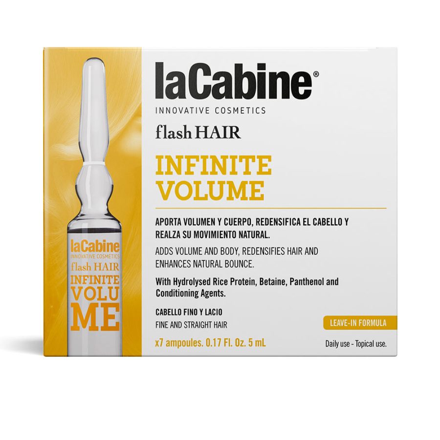 La cabine FLASH HAIR infinite volume 7 x 5 ml