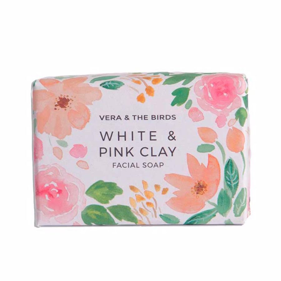 Vera & the birds WHITE & PINK CLAY facial soap 100 gr