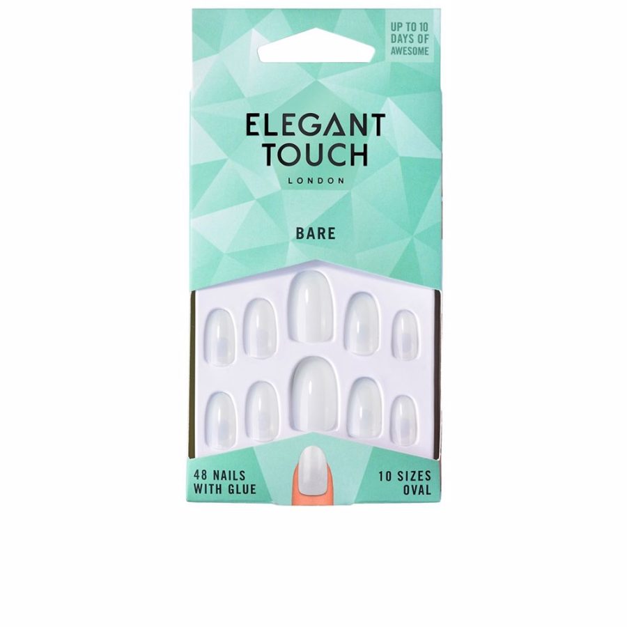 Elegant touch TOTALLY BARE nails with glue 48 stuk