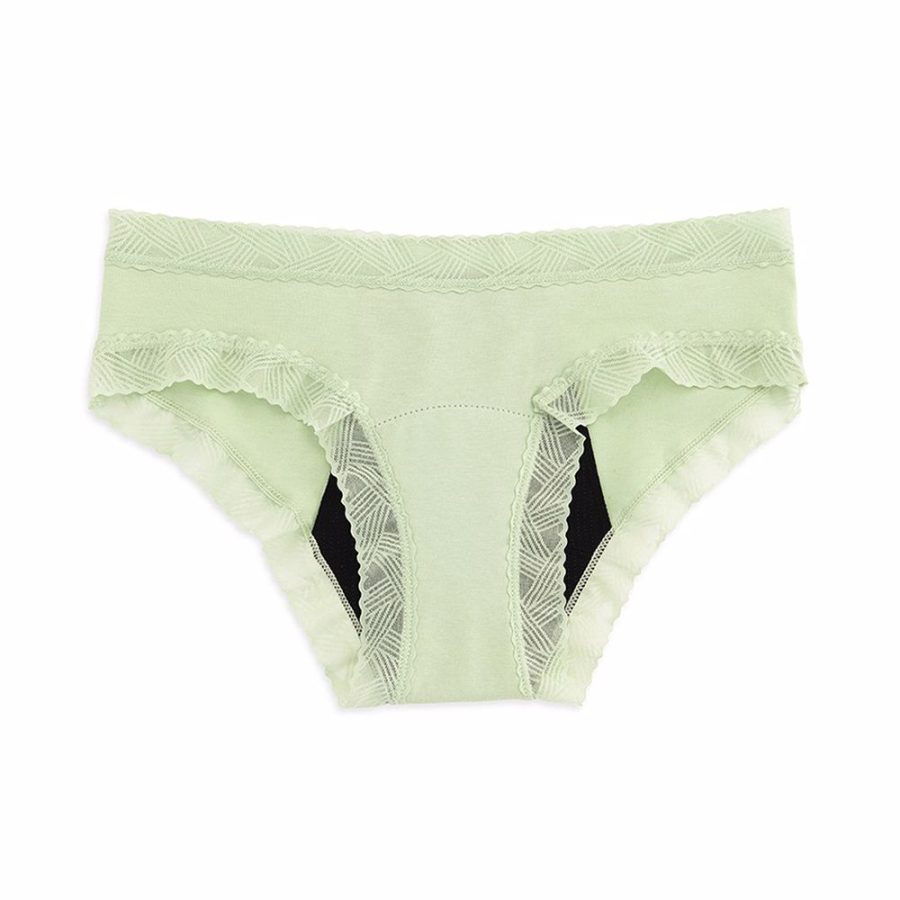 PlatanomelÓn KIWITAS DOUBLE BLONDA menstrual panties green #S 1 u