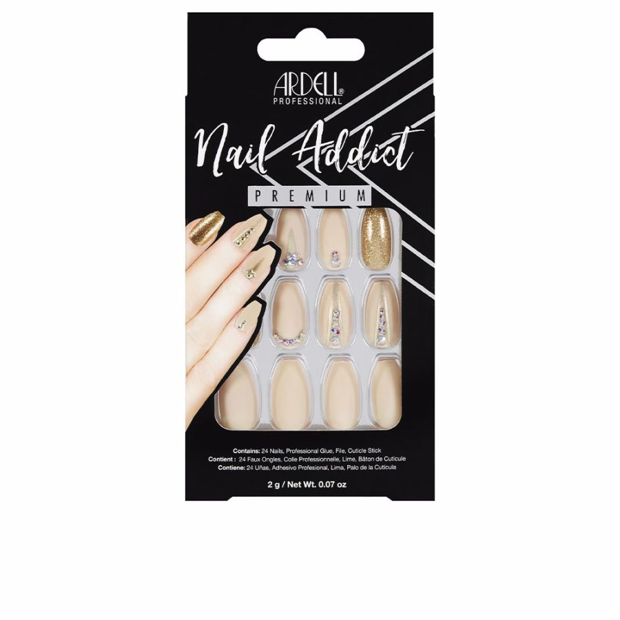 Ardell NAIL ADDICT nude jeweled 1 u