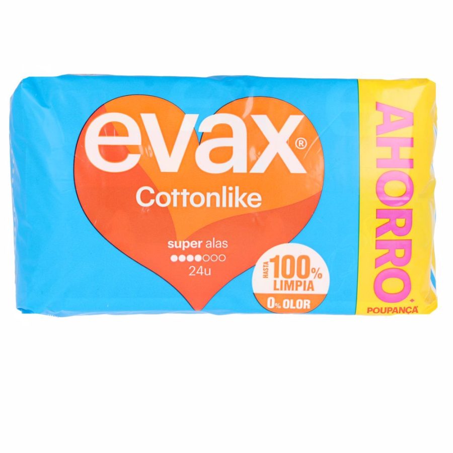 Evax COTTONLIKE compresas super alas stuk