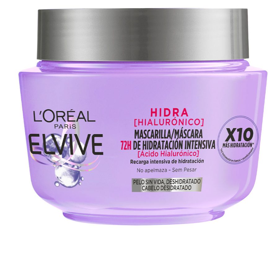 L'orÉal paris ELVIVE HIDRA HIALURÓNICO mascarilla 72h hidratación 300 ml