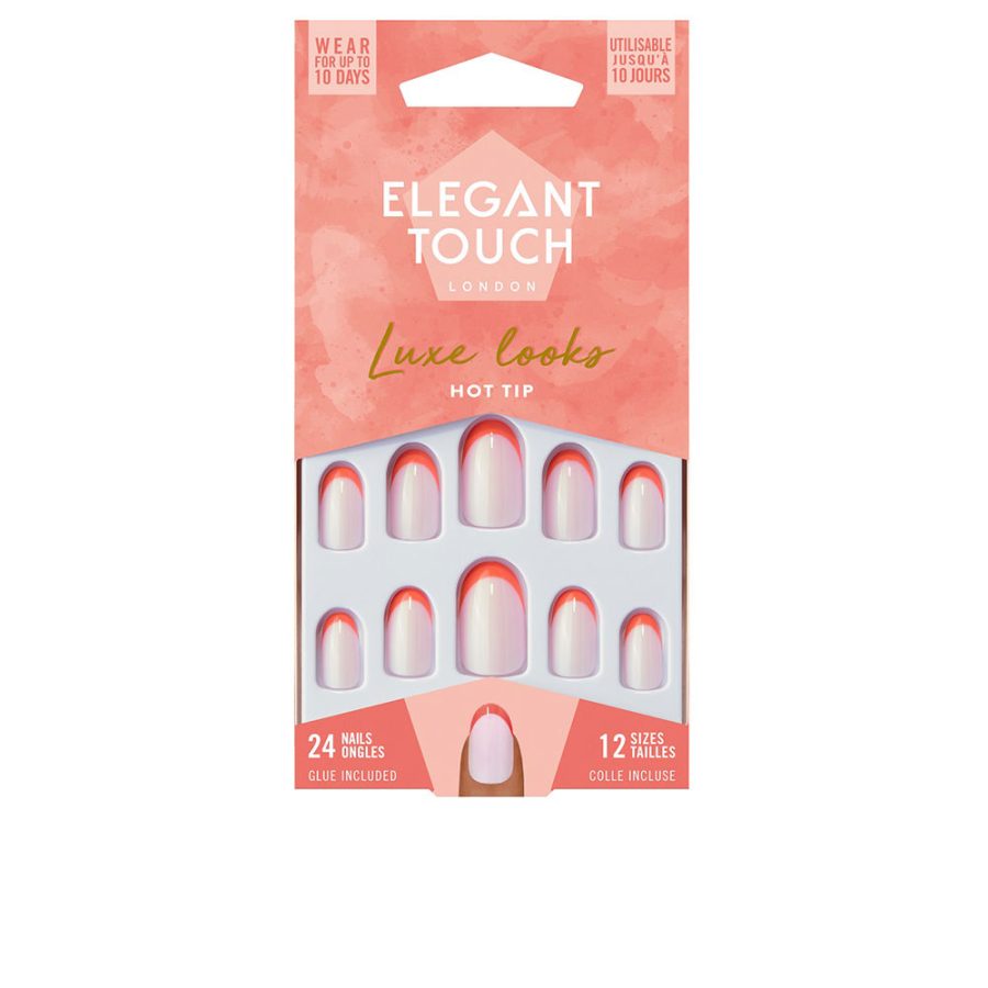 Elegant touch LUXE LOOKS nails with glue oval limited ed