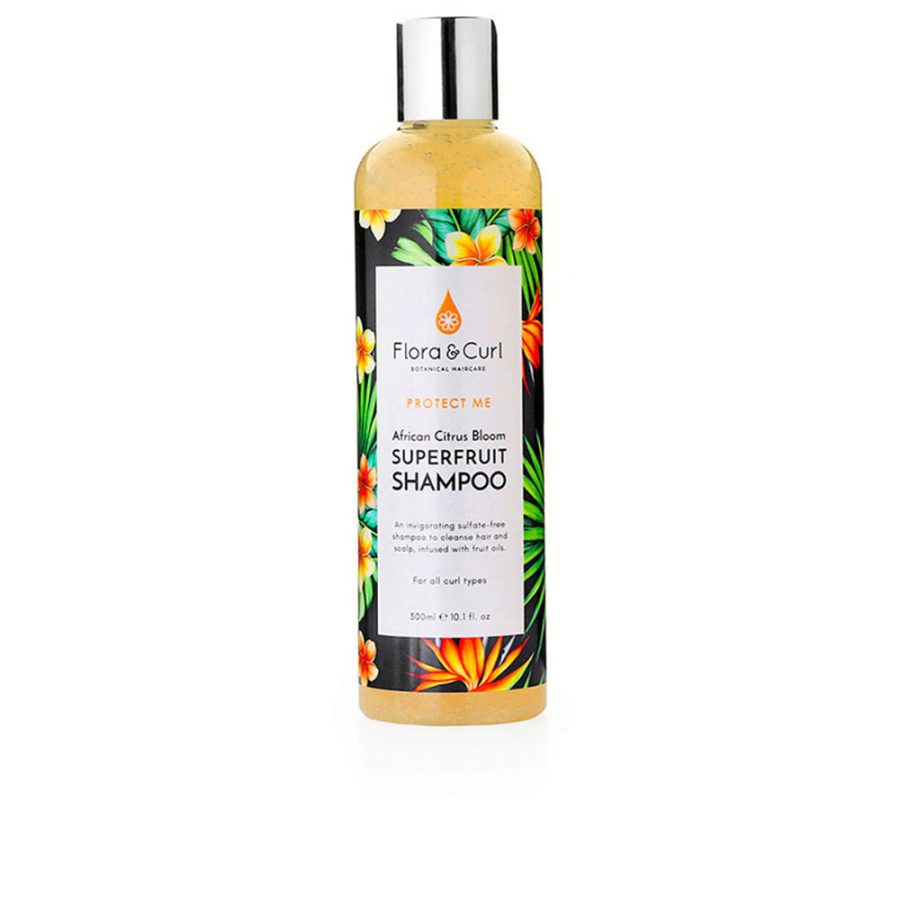 Flora and curl PROTECT ME african citrus bloom superfruit shampoo 300 ml