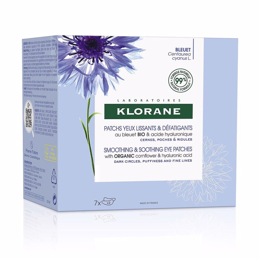 Klorane BIO Cornflower & HYALURONIC ACID salient-anti-fatigue patch stuk