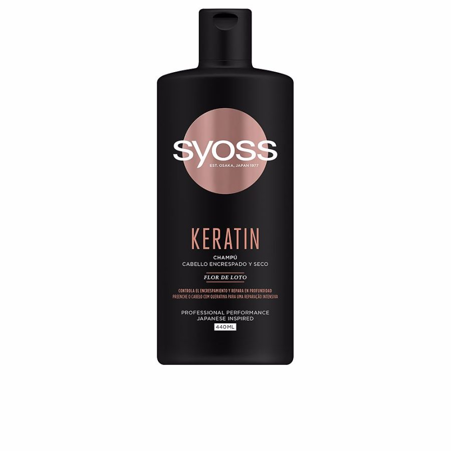 Syoss KERATIN champú cabello encrespado y seco 440 ml