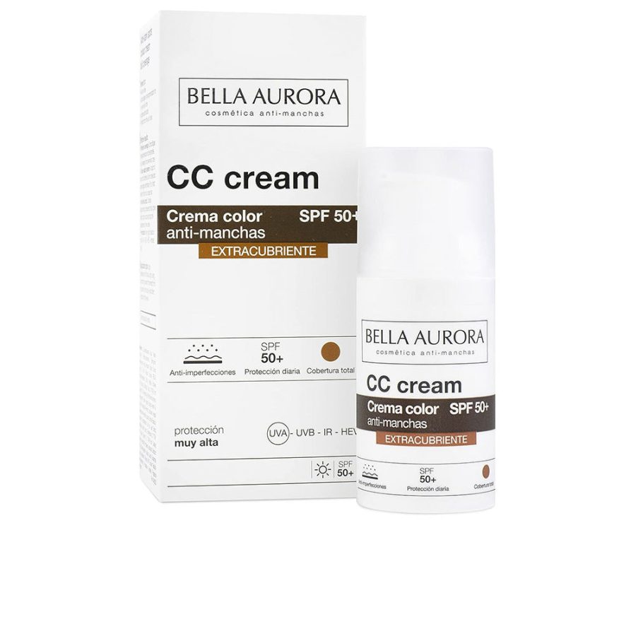 Bella aurora CC CREAM anti-manchas extracubriente SPF50+ 30 ml