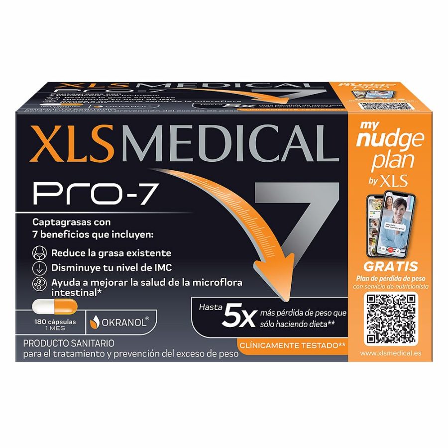 XLS MEDICAL PRO-7 captagrasas 180 cápsulas