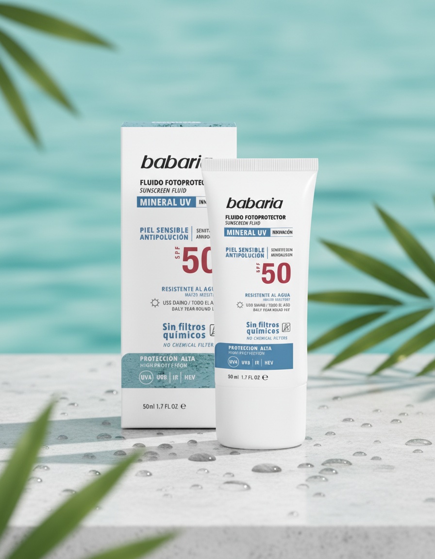 SOLAR MINERAL UV easy photoprotective fluid SPF50 50 ml 2 SOLAR MINERAL UV easy photoprotective fluid SPF50 50 ml - Image 2