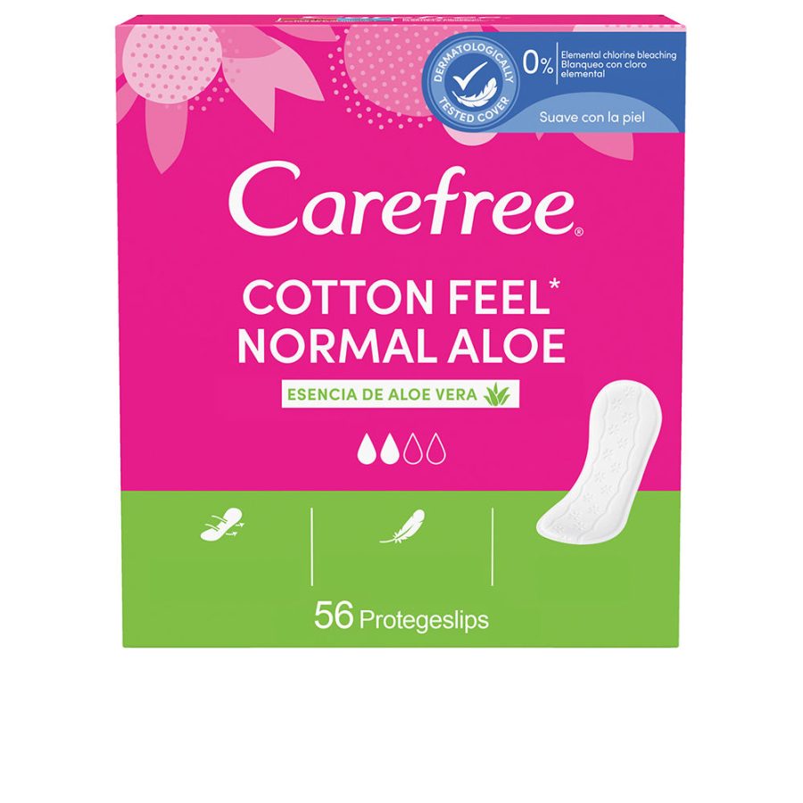 CAREFREE NORMAL ALOE protector cotton 56 u