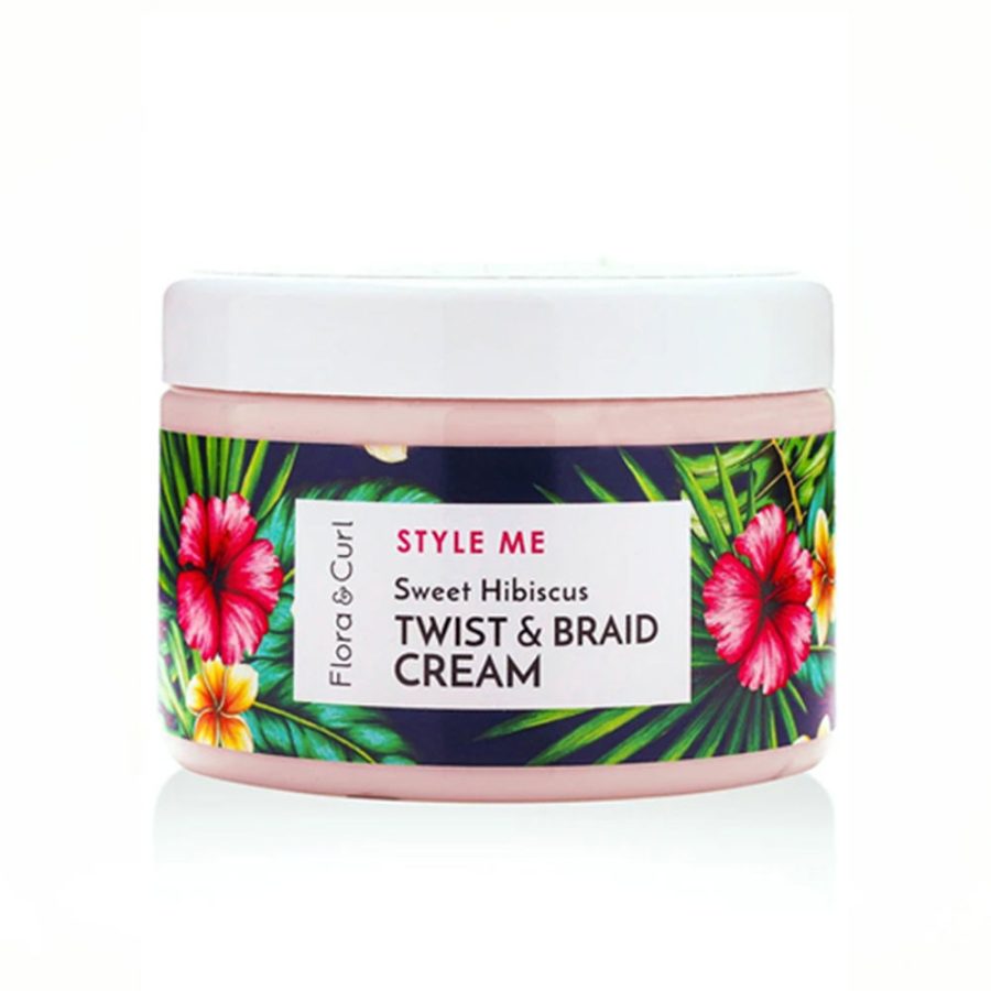 Flora and curl STYLE ME sweet hibiscus twist & braid cream 300 ml