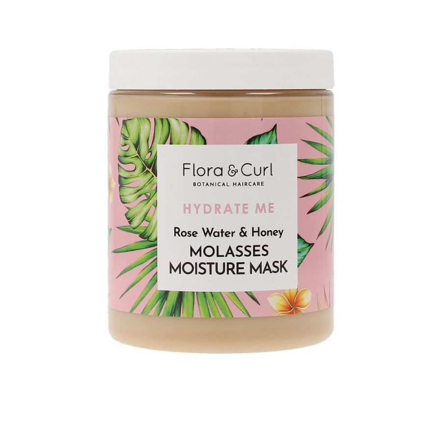 Flora and curl HYDRATE ME rose water & honey molasses moisture mask 300 ml